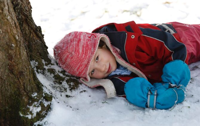 Waldkindergarten Berglen Schlittenfahren_5