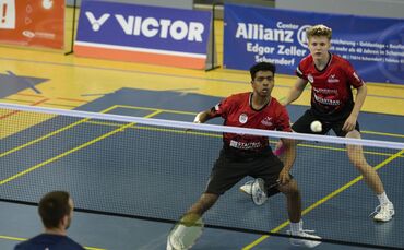 Aditya Gahirwal (links) und Luan Wolber punkteten in der Regionalliga im Doppel für die SG Schorndorf II.