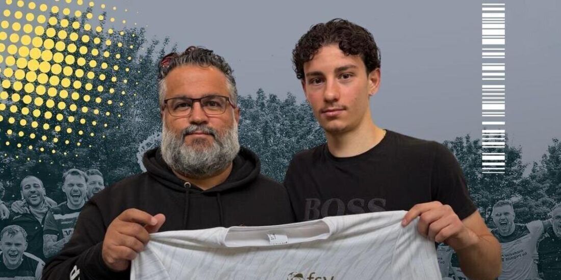 Marco Ostuni (rechts) neben FSV-Sportdirektor Sandro Palmeri.