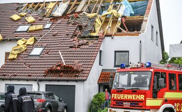 Nach dem Unwetter in Baden-Württemberg - Donaustetten