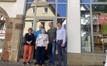Sie sind begeistert von der Bürgerhaus-Idee: Susanne Jenisch, Michael Schäfer, Ursula Schäfer, Ulrich Kuppinger und Wolfgang Wie