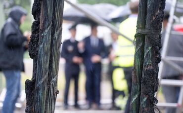 Innenminister Hagel besucht Umspannwerk nach Brand