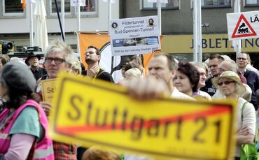 Haben die Grünen die Stuttgart-21-Gegner verraten? Foto von einer Demo im Juli 2011.