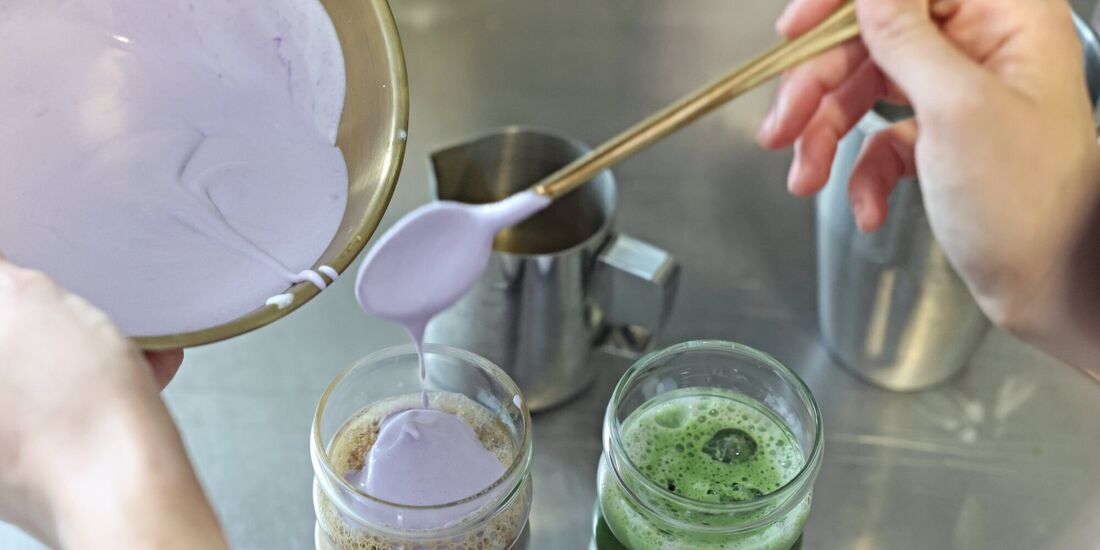 Getränke mit Ube sind angesagt.