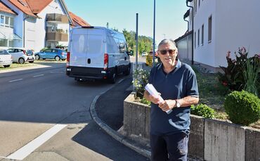 "Untragbar": Dieter Ansel über die Situation an der Straßenkreuzung in Welzheim.