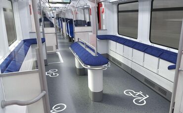 Die Biertheke: In den neuen S-Bahn-Fahrzeugen, die ab 2034 rund um Stuttgart auf die Schiene kommen, wird es solche Anlehngestel
