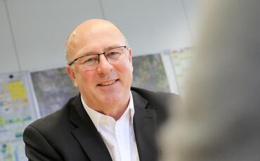 Dieter Schienmann strebt keune zweite Amtszeit in Waiblingen an.