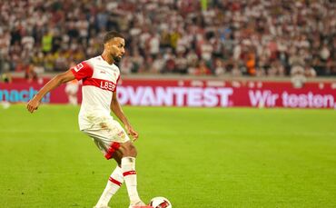 Josha Vagnoman gehört beim VfB in dieser Saison zu den offensiv erfolgreichsten Spielern, muss wegen einer Zerrung nun aber vora