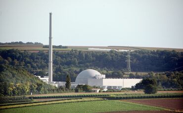 Längst Geschichte: das Atomkraftwerk Neckarwestheim – bei seiner Abschaltung am 15. April 2023 das damals letzte aktive AKW in D