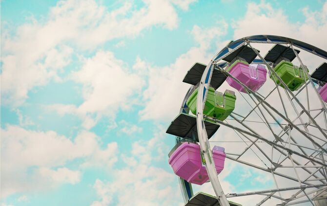 Riesenrad, Karussell, Freizeitpark