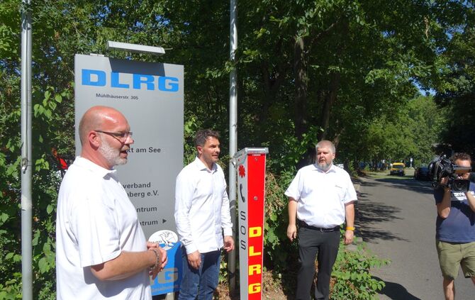 Plüderhausen Max-Eyth-See Stuttgart Björn-Steiger-Stiftung Notrufsäule_0