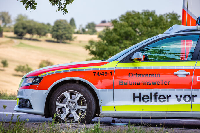 Pkw gegen Radfahrer, L1151, Schorndorf-Schlichten - Lichtenwald, 06.08.2020.