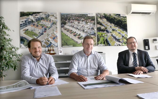Drei Bauträger Winnenden Projektbau Pfleiderer Class Hausbau Baugenossenschaft Winnenden Bauentwicklungsflächen Baugebiet Wohnungen Neubau_0