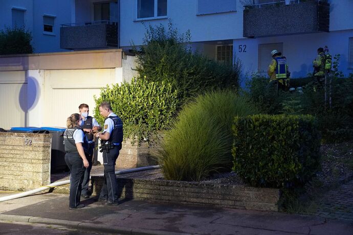 Nuertingen: Brand in der Kueche fordert eine Verletzte Person