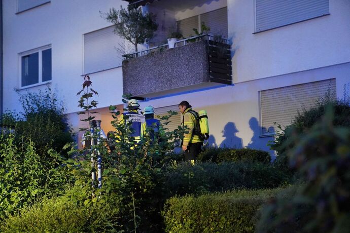 Nuertingen: Brand in der Kueche fordert eine Verletzte Person