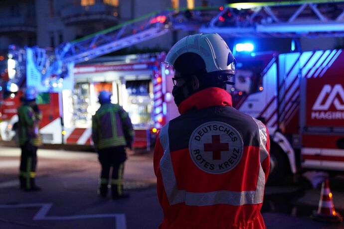 Nuertingen: Brand in der Kueche fordert eine Verletzte Person
