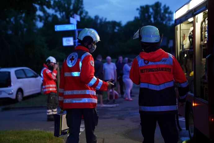 Nuertingen: Brand in der Kueche fordert eine Verletzte Person