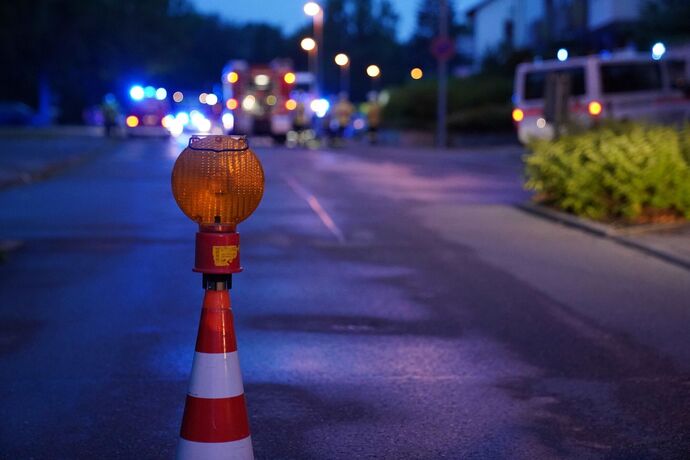 Nuertingen: Brand in der Kueche fordert eine Verletzte Person