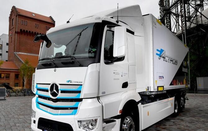 Der Elektro-LKW E-Actros von Daimler