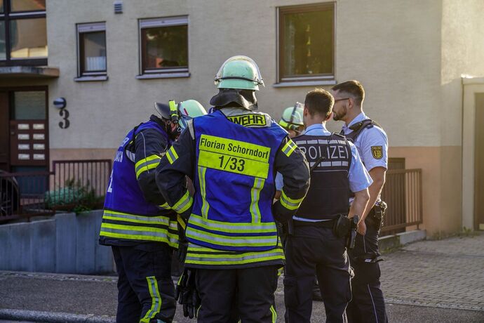 Winterbach: Trocknerbrand sorgt fuer starke Rauchentwicklung