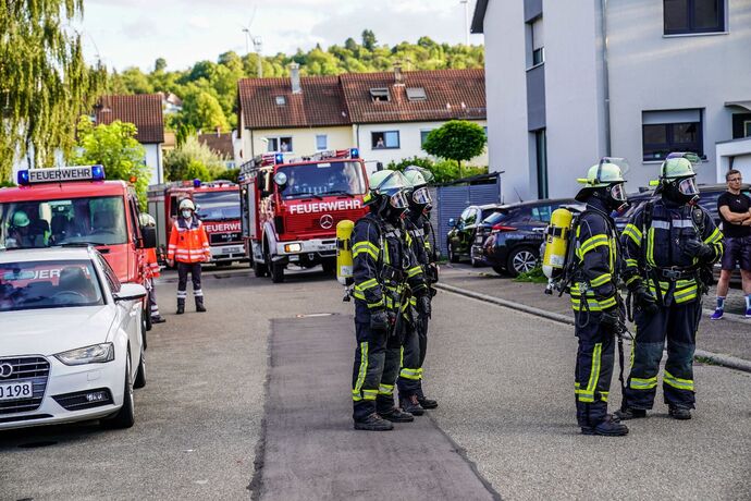 Winterbach: Trocknerbrand sorgt fuer starke Rauchentwicklung
