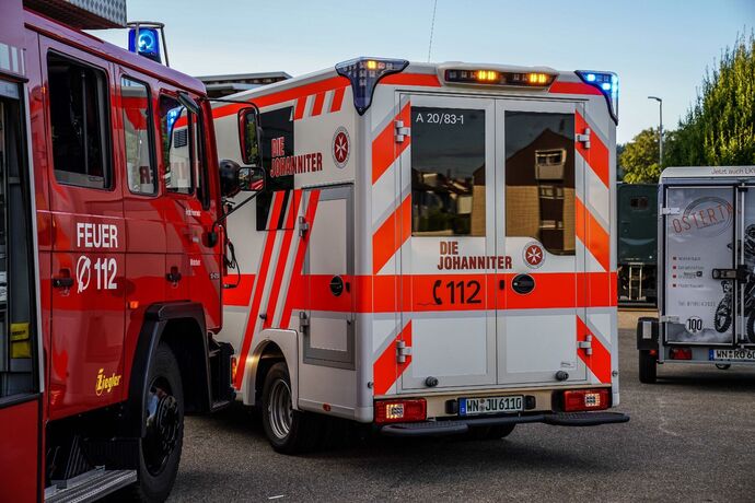 Winterbach: Trocknerbrand sorgt fuer starke Rauchentwicklung