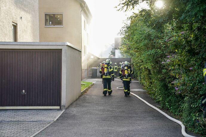 Winterbach: Trocknerbrand sorgt fuer starke Rauchentwicklung
