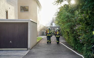 Winterbach: Trocknerbrand sorgt fuer starke Rauchentwicklung