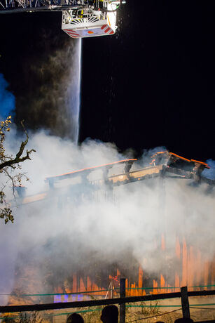 Scheunenbrand, Jägergarten, Schorndorf-Mannshaupten, 26.08.2020.
