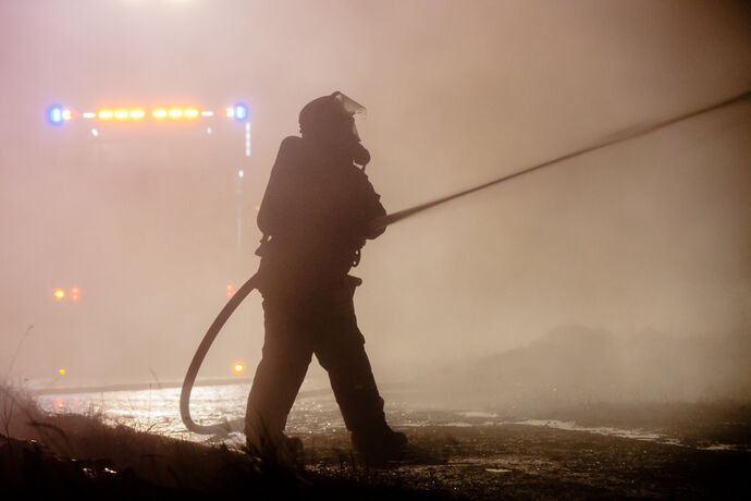 Scheunenbrand, Jägergarten, Schorndorf-Mannshaupten, 26.08.2020.