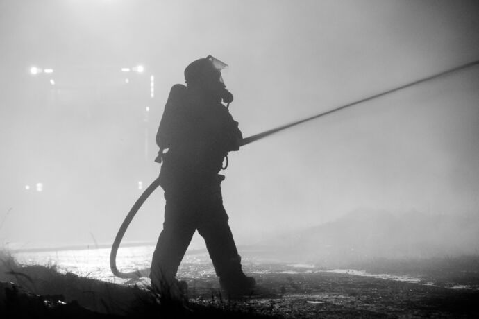 Scheunenbrand, Jägergarten, Schorndorf-Mannshaupten, 26.08.2020.