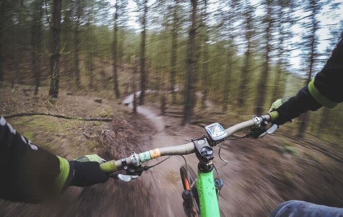 Mountainbike Dirtbike Symbol Symbolbild