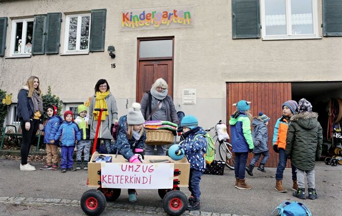 Kindergarten zieht um - mit Marschmusik - Nachrichten aus Winterbach