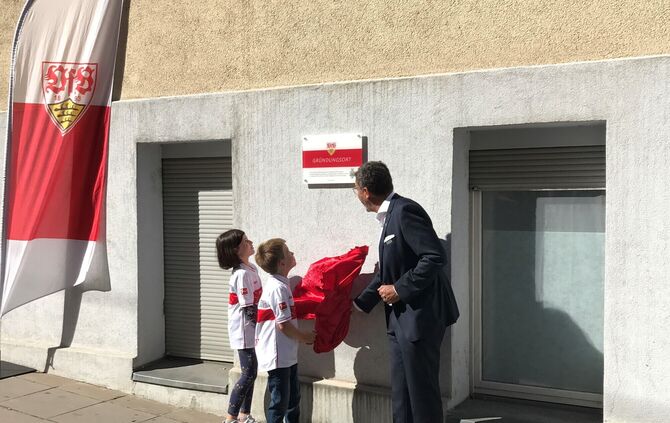 VfB-Gedenktafel in der Kernerstraße