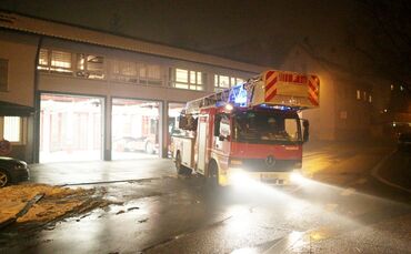 Feuerwerhr Waiblingen rückt aus - Silvester wenige minuten nach Mitternacht