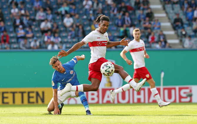 Fu§ball DFB Pokal Hansa Rostock vs. VfB Stuttgart