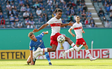 Fu§ball DFB Pokal Hansa Rostock vs. VfB Stuttgart