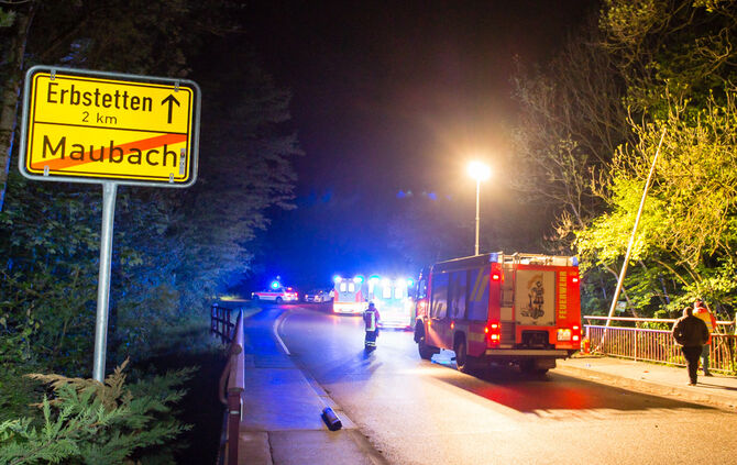 Mit Pkw in Bachbett - Zwei Verletzte - Bild 11_10
