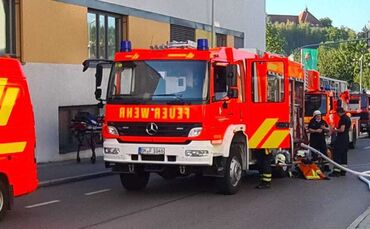 Brand in Mehrfamilienhaus in Backnang, Etzwiesenstraße