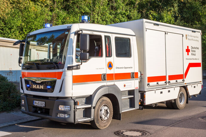 Brand im Treppenhaus, Etzwiesenstrasse, Backnang, 15.09.2020.