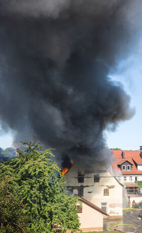 Grossbrand in Backnang, 19.09.2020.
