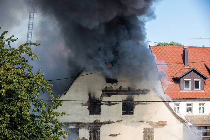Grossbrand in Backnang, 19.09.2020.