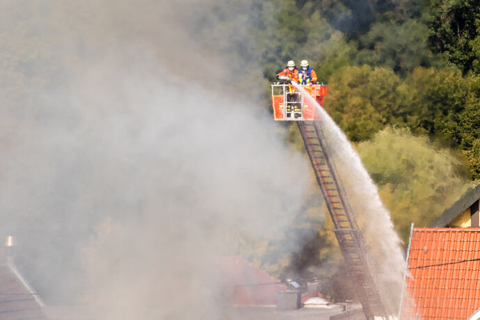 Grossbrand in Backnang, 19.09.2020.