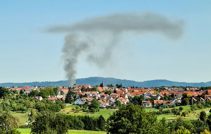Grossbrand in Backnang, 19.09.2020.
