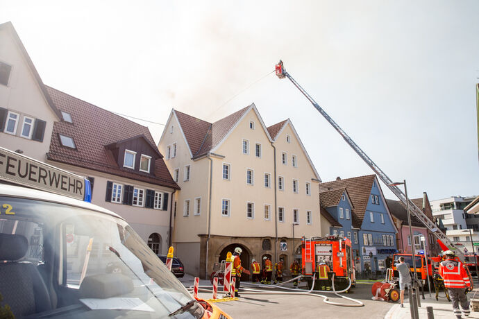 Grossbrand in Backnang, 19.09.2020.