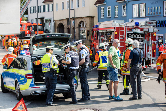 Grossbrand in Backnang, 19.09.2020.