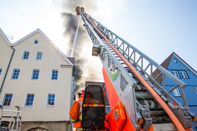 Grossbrand in Backnang, 19.09.2020.