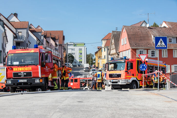 Grossbrand in Backnang, 19.09.2020.