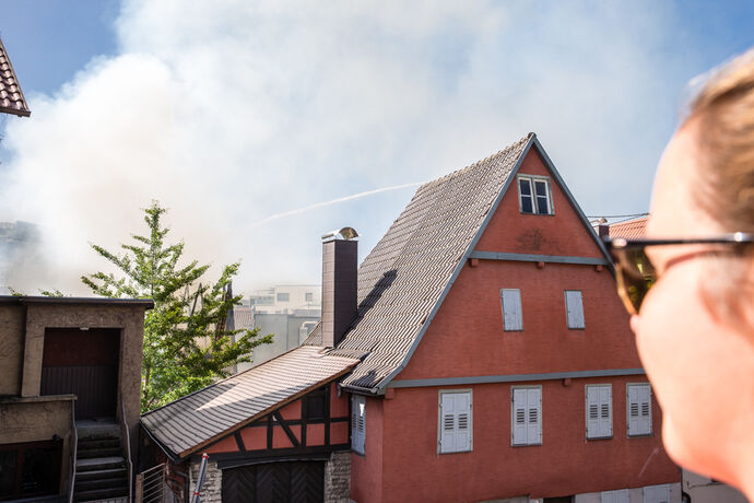 Grossbrand in Backnang, 19.09.2020.