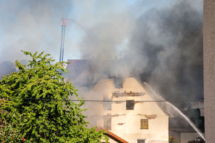 Grossbrand in Backnang, 19.09.2020.